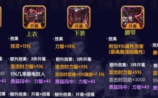 地下城手游奥兹玛装备选择疑问？如何搭配最佳？