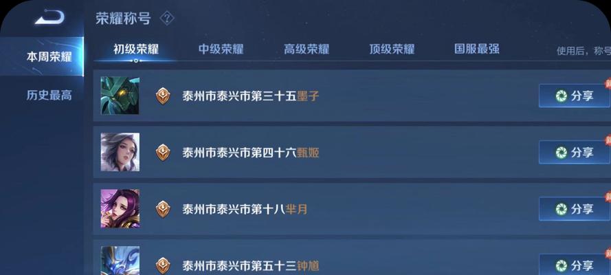 王者荣耀荣誉省级怎么获得？需要满足哪些条件？-第2张图片-百团游戏