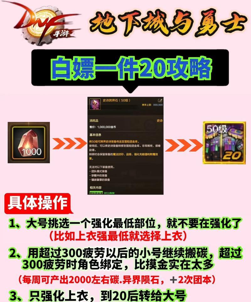 地下城白嫖20武器的方法是什么？如何快速获得？-第3张图片-百团游戏